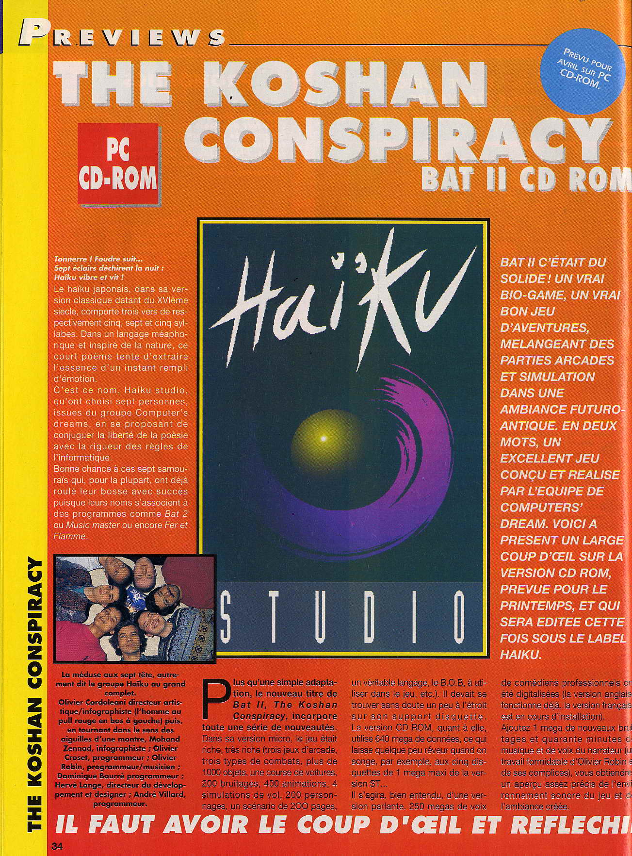 Article du magazine Tilt numéro 114 sur B.A.T. II, page 1